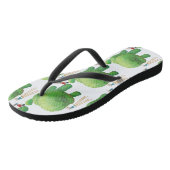 Kattenhoveniers en Groene Dierlijke Struik Teenslippers (Schuin)