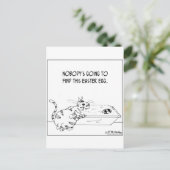 Kattenhuiden paaseieren feestdagenkaart (Staand voorkant)