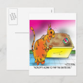 Kattenhuiden paaseieren feestdagenkaart (Voorkant / Achterkant)