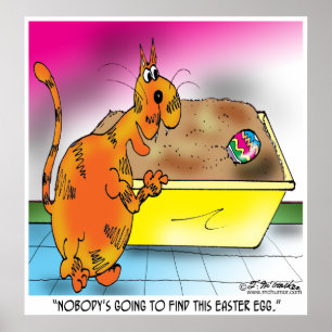 Kattenhuiden paaseieren poster