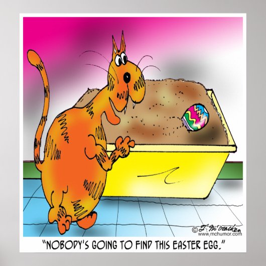 Kattenhuiden paaseieren poster (Voorkant)