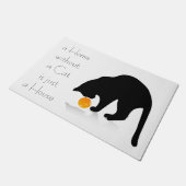 Kattenhuis Deurmat (Schuin)