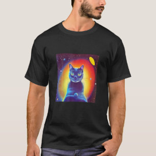 Kattenhuisdier Kitten Sciencefiction Felin T-shirt