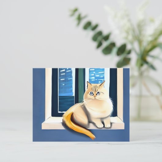 Kattenhuiskunst Briefkaart (Staand voorkant)