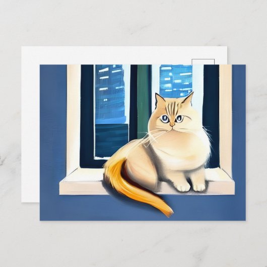 Kattenhuiskunst Briefkaart (Voorkant / Achterkant)