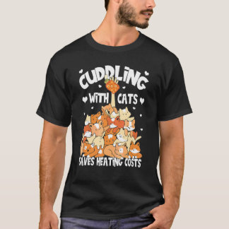Kattenhumor voor vrouwen en gekke kattenvrouw en k t-shirt