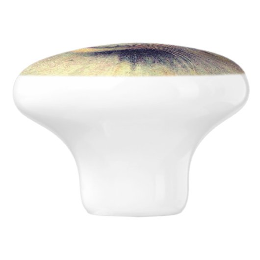  kattenillustratie art nouveau elegant keramische knop (Zijkant)