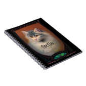 kattenillustratie art nouveau elegant notitieboek (Rechterzijde)