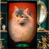  kattenillustratie art nouveau elegant poster