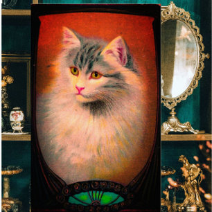  kattenillustratie art nouveau elegant poster