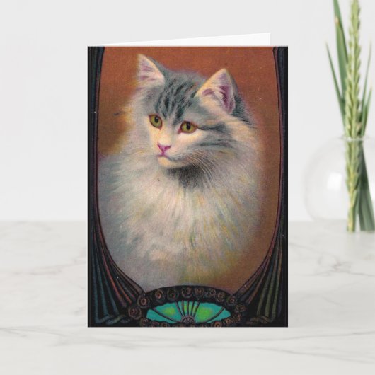  kattenillustratie kaart (Voorkant)