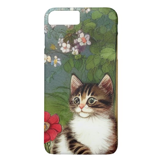  Kattenillustratie met lentevloeren Case-Mate iPhone Case (Achterkant)