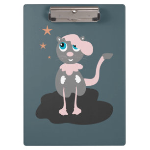 Kattenillustratie voor kinderen Cute Cartoon Kitty Klembord