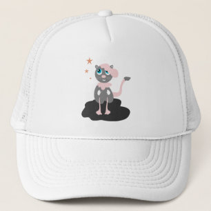 Kattenillustratie voor kinderen Cute Cartoon Kitty Trucker Pet