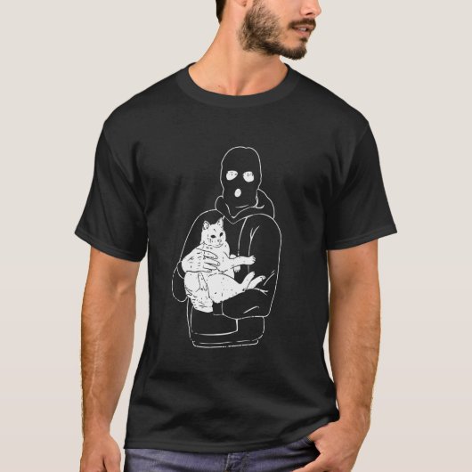 Katteninbreker Halloween Grappige Dief T-shirt (Voorkant)
