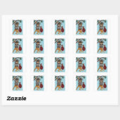 Katteninbreker Vierkante Sticker (Vel)