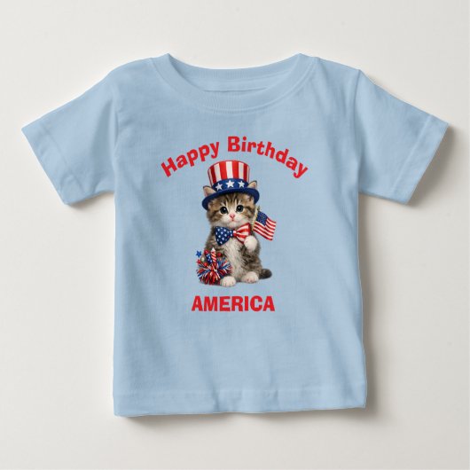 Kattenjong (1a) Patriottisch Kinder T-Shirt (Voorkant)