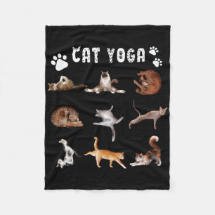 Kattenjong Fun Catliefhebber Yoga Oefeningen Manne Fleece Deken