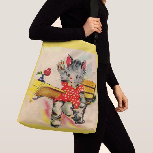 kattenjongen crossbody tas (Dichtbij)