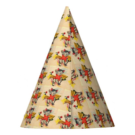 kattenjongen feesthoedjes (Achterkant)