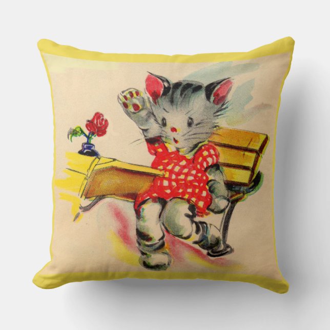 kattenjongen kussen (Voorkant)
