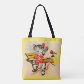 kattenjongen tote bag (Achterkant)
