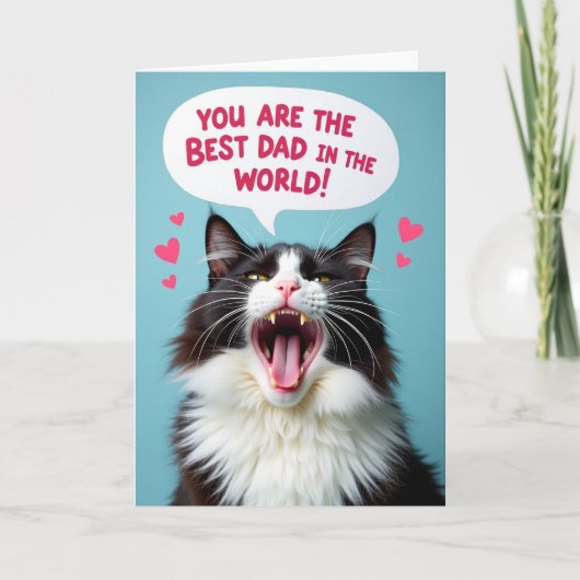 Kattenkaart: Beste Papa van de Wereld Kaart (Voorkant)