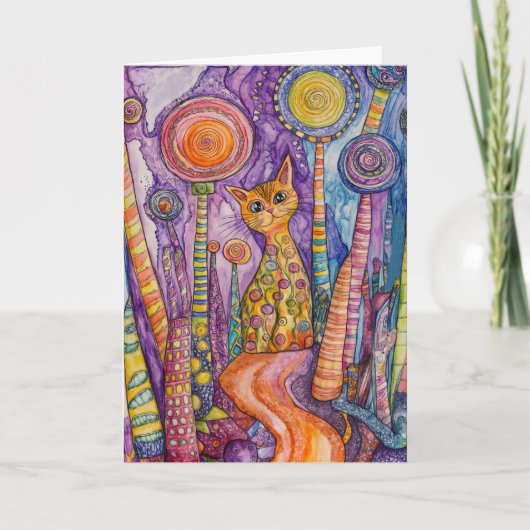 Kattenkaart met Fijne Kat Kaart (Voorkant)