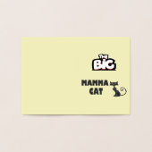 Kattenkaarten zwart-wit ontwerp folie kaarten (Binnen)
