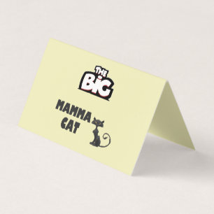 Kattenkaarten zwart-wit ontwerp visitekaartje