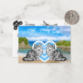 Kattenkaartje voor mama. notitiekaartje (Voorkant / Achterkant in situ)