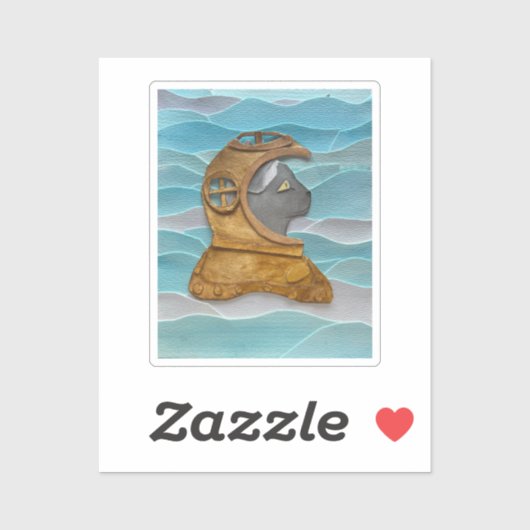 Kattenkapitein Nemo! Sticker (Vel)