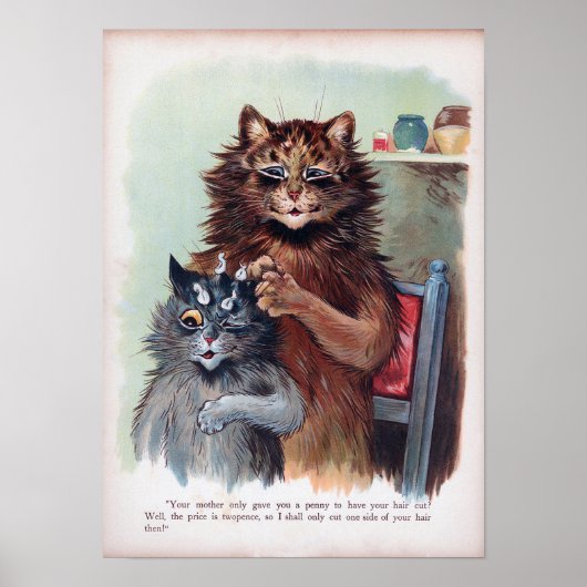 Kattenkapsel, Louis Wain Poster (Voorkant)