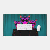 Kattenkarakter Bureaumat (Keyboard & Muis)
