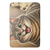 Kattenkarikatuur Badmat (Voorkant Verticaal)