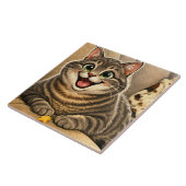 Kattenkarikatuur Tegeltje (Zijkant)