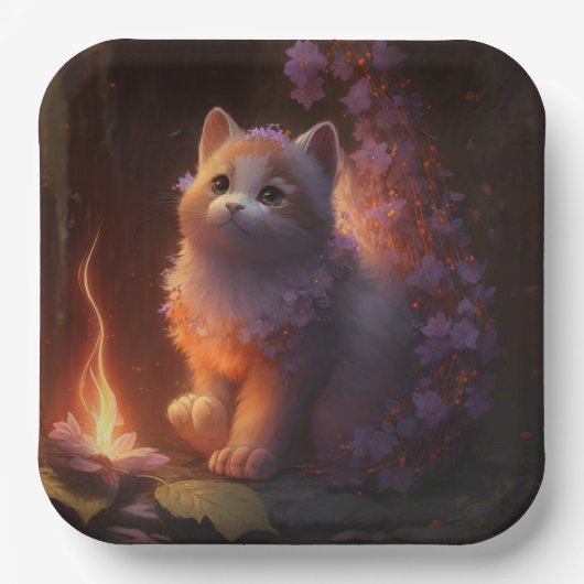 Kattenkartonnen omhulsels Kleur Papieren Bordje (Voorkant)