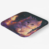 Kattenkartonnen omhulsels Kleur Papieren Bordje (Gebogen)