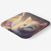 Kattenkartonnen omhulsels Kleur Papieren Bordje (Gebogen)