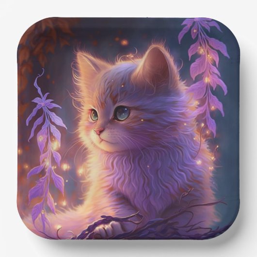 Kattenkartonnen omhulsels Kleur Papieren Bordje (Voorkant)