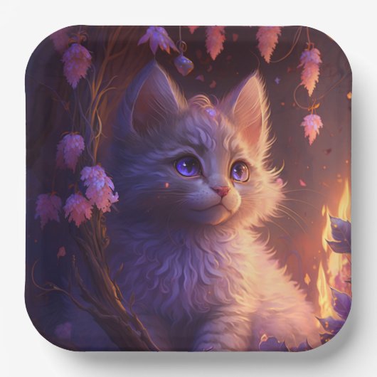 Kattenkartonnen omhulsels Kleur Papieren Bordje (Voorkant)