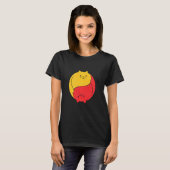 Kattenkat Funny Cute Hilarious Yin Yang Chubby T-shirt (Voorkant volledig)