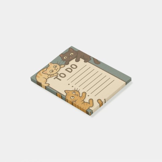 Kattenkat Notitieblok Takenlijst Post-it® Notes (Schuin)