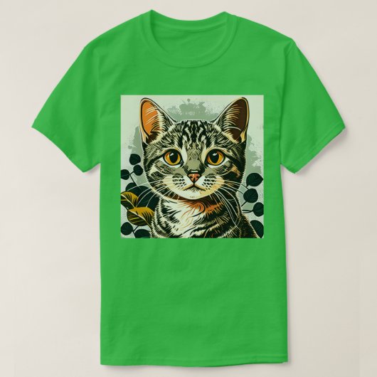 kattenkat-retro t-shirt (Design voorkant)
