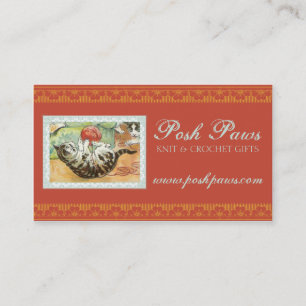 kattenkatje dat garen breit visitekaartje