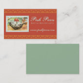 kattenkatje dat garen breit visitekaartje (Voorkant / Achterkant)