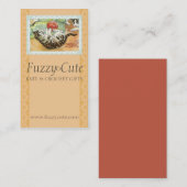 kattenkatje dat garen breit visitekaartje (Voorkant / Achterkant)