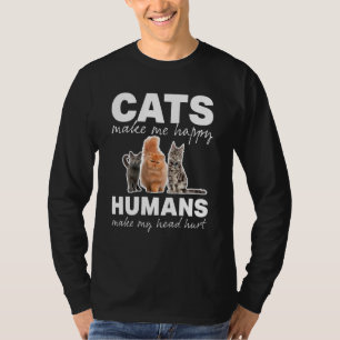 Kattenkatten maken me blij dat ik blij ben met de  t-shirt