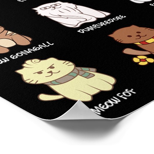 Kattenkatten voor kattendeksel poster (Hoek)