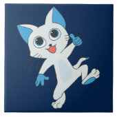 kattenkeramiektegel tegeltje (Voorkant)